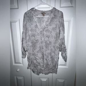 HM BLOUSE WOMENS GRAY SIZE 16